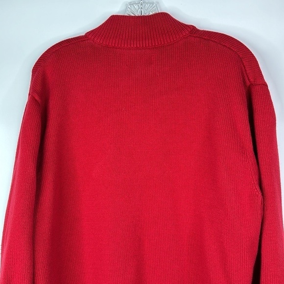 Chaps Ralph Lauren Knit Polar Bear Red Sweater Size Large - Picture 5 of 9